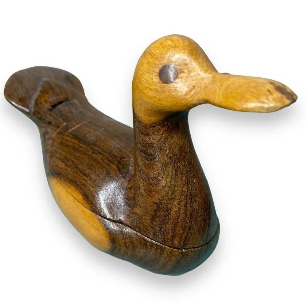 Bird Shaped Wood Trinket Holder